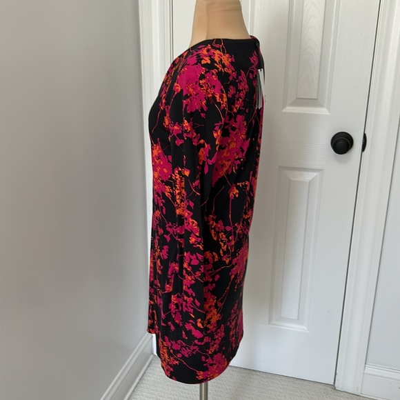 Diane von Furstenberg Silk Reina Long Sleeve Floral Daze Shift Dress - Picture 4 of 10